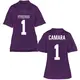 Women's Replica Abe Camara TCU Horned Frogs Football College Jersey - Purple